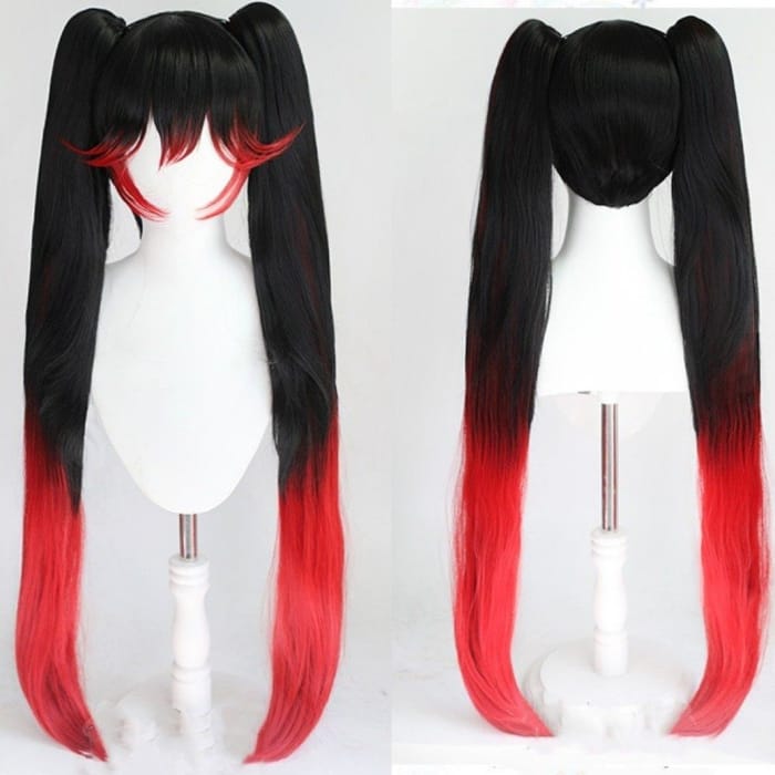 Lucia Game Gray Raven Punishing Cosplay Red black Wig CC0186 - Cospicky