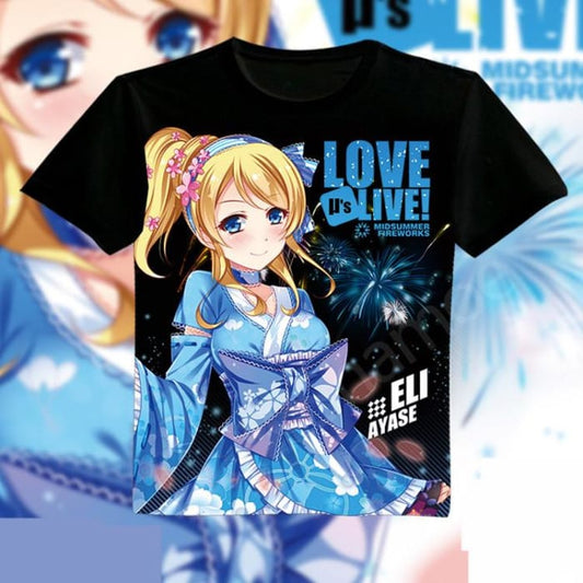 M-3XL Love live Eli Ayase Tee shirt CP153800 - Cospicky