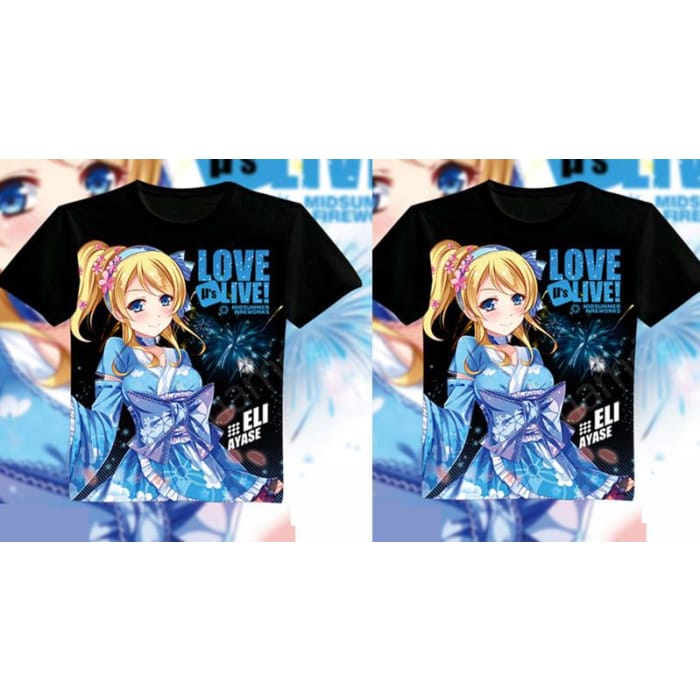 M-3XL Love live Eli Ayase Tee shirt CP153800 - Cospicky