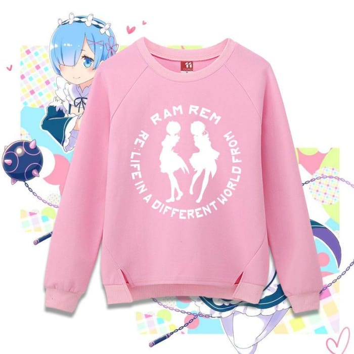 M-XL Re: Life In A Different World From Zero Rem Ram Pullover Jumper CP168328 - Cospicky