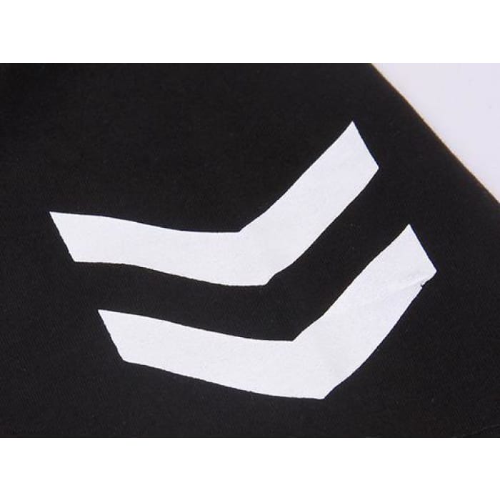 M-XXL Black [Tokyo Ghouls] Short Sleeves Zipper Jacket T-shirt CP152798 - Cospicky