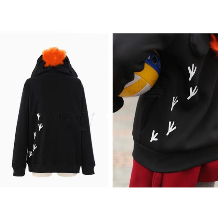 M-XXL Haikyū Hinata Syouyou Crow Hoodie Sweater Coat CP154426 - Cospicky