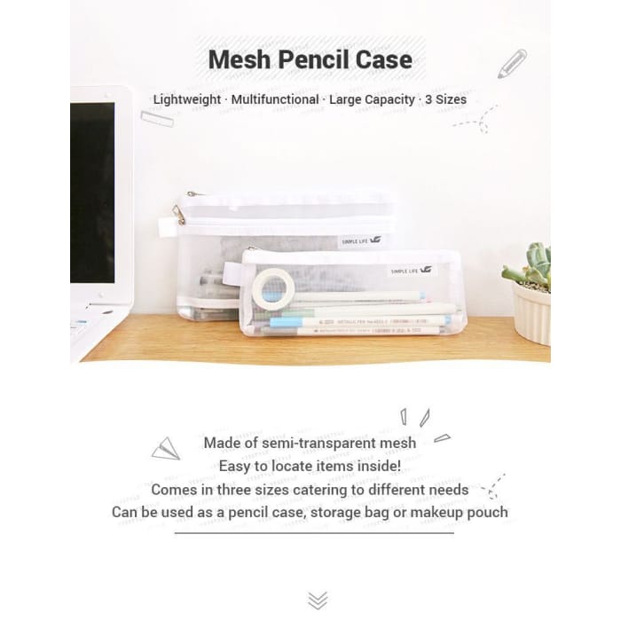 Mesh Pencil Case YC1455 - Stationery