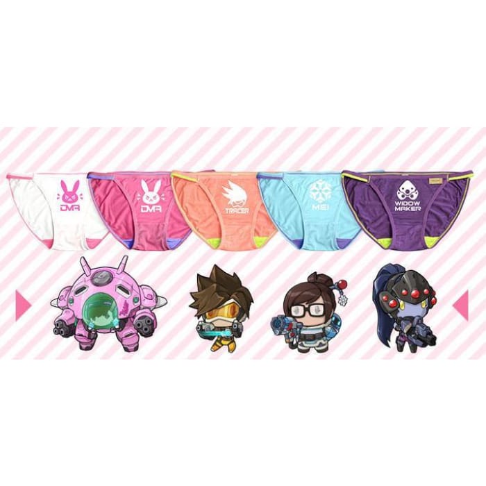 M/L 5 Colors Overwatch Kawaii Anime Undies CP167744 - Cospicky