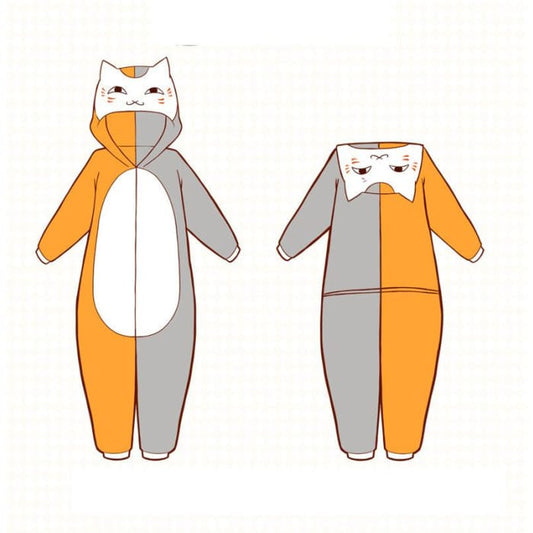 M/L Natsume Yuujinchou Neko Sensei One-piece Homewear Pajamas CP178708 - Cospicky