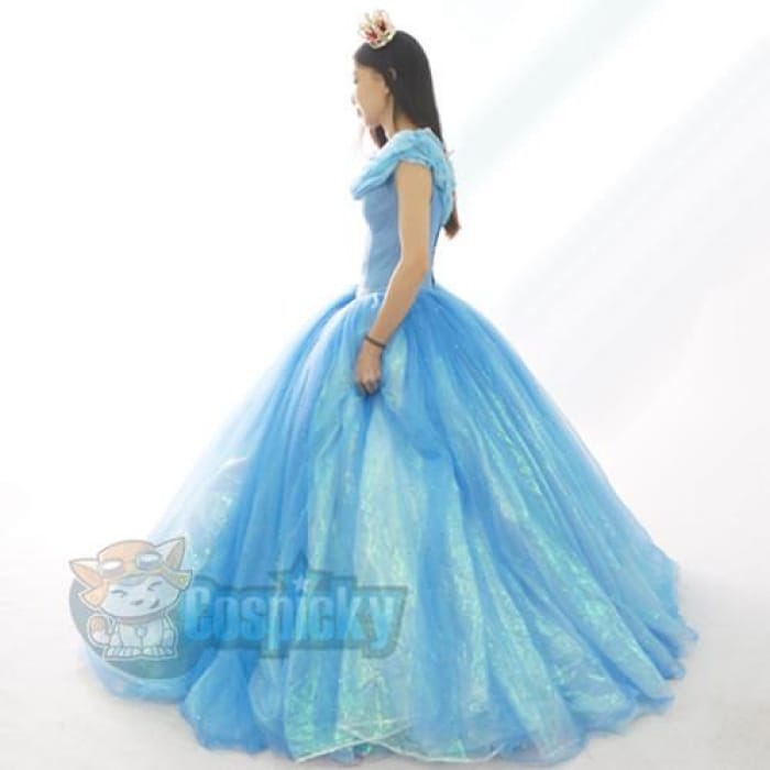 Movie 2015 Cinderella - The Princess Ella Party Ball Gown Dress 12-layers Master Piece  CP152070 - Cospicky