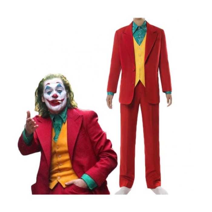 Movie Joker 2019 Halloween Male Suit Cosplay Costume Ze33 - 