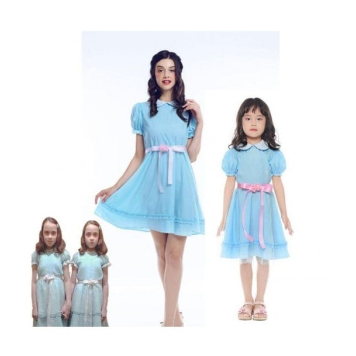 Movie The Shining Twins Cosplay Halloween Party Dress For 