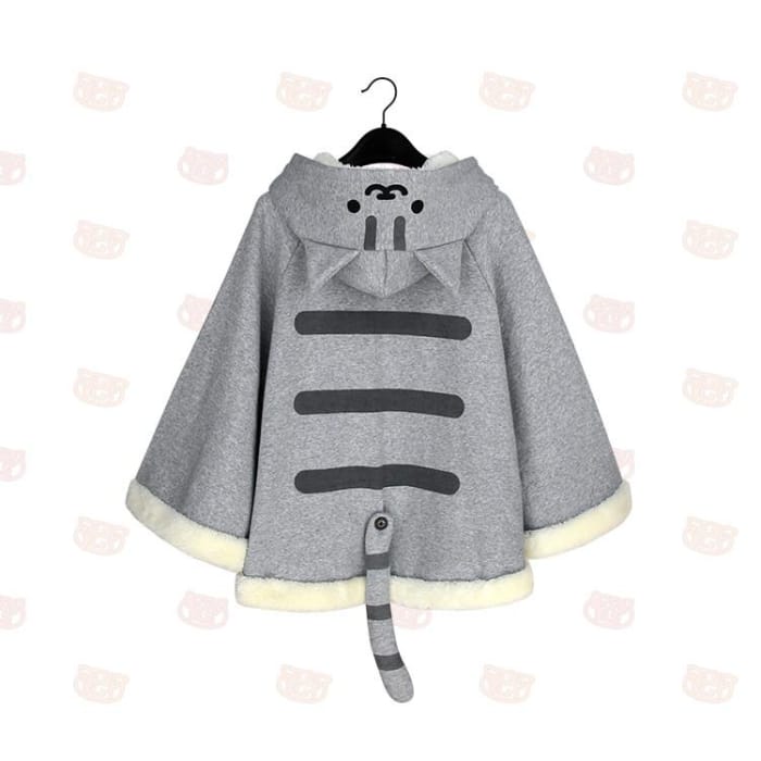 Neko Atsume Kitty Cat Sweater Hoodie Cloak Cape CP168276 - Cospicky