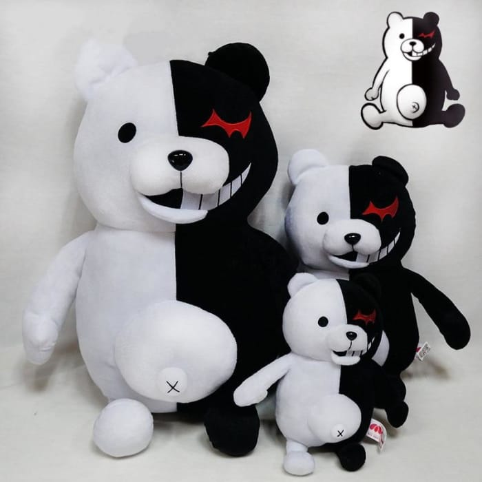 New Dangan Ronpa Super Danganronpa 2 Monokuma Black & White Bear Plush Toy Pillow CC0066 - Cospicky