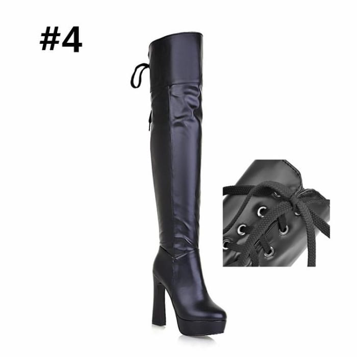 Nier Automata 2B Over Knee Cosplay Boots CP179650 - Cospicky