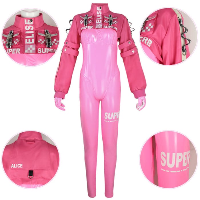 Nikke Goddess of Victory Alice Pink Cosplay Costume ON720