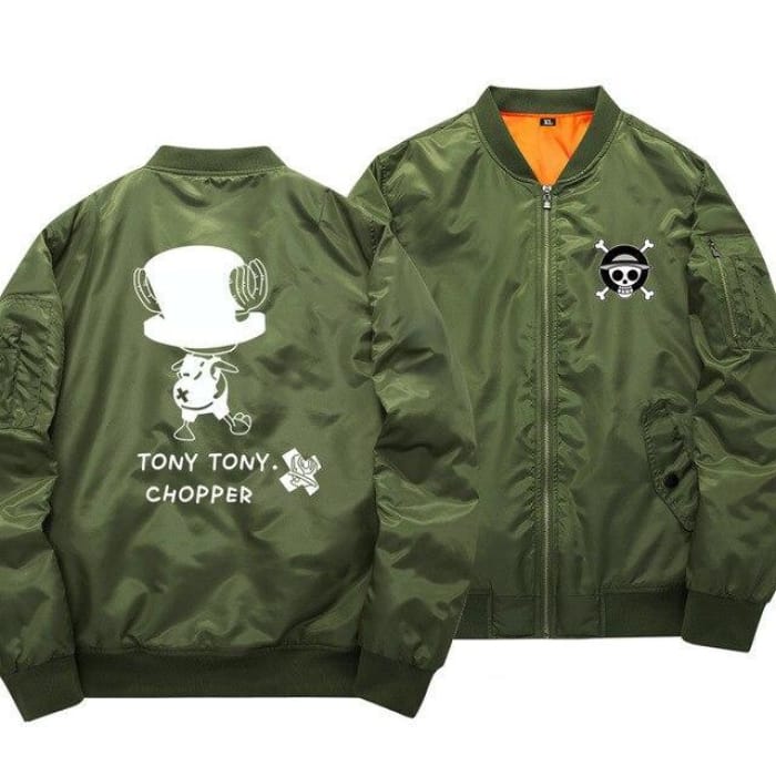 One Piece Bomber Jacket <br> Chopper (Green) - Cospicky