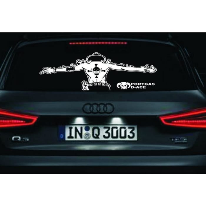 One Piece Car Sticker <br> Ace - Cospicky