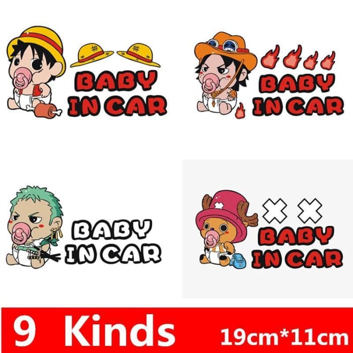 One Piece Car Sticker <br> Baby in Car - Cospicky