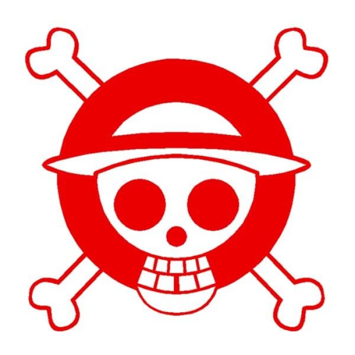 One Piece Car Sticker <br> Logo Jolly Roger - Cospicky