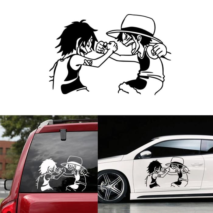 One Piece Car Sticker <br> Luffy and Ace - Cospicky