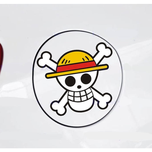 One Piece Car Sticker <br> Straw Hat Jolly Roger - Cospicky