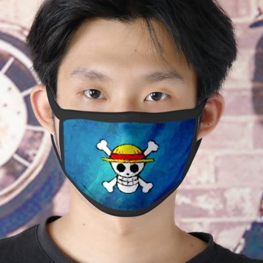 One Piece Face Mask <br> Straw Hat Jolly Roger - Cospicky