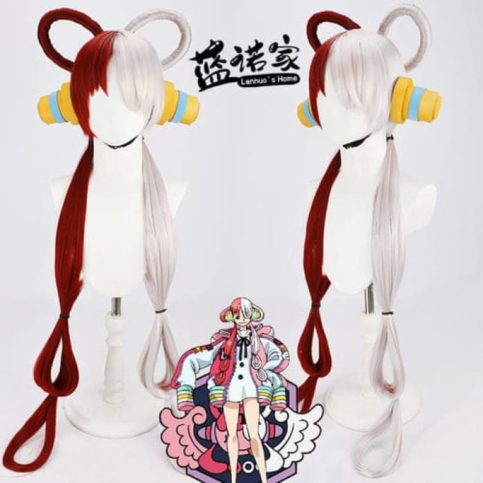 One Piece Film Red Uta Kawaii Red White Parted Wig ON202 - Egirldoll