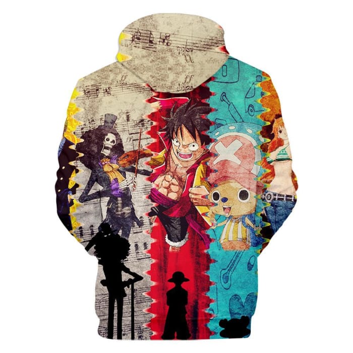 One Piece Hoodie <br> Luffy Brook & Chopper - Cospicky