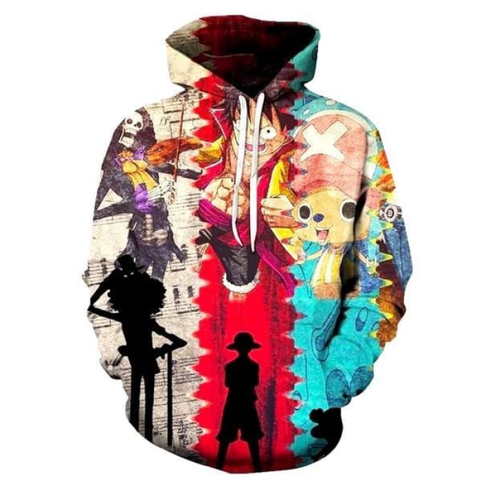 One Piece Hoodie <br> Luffy Brook & Chopper - Cospicky