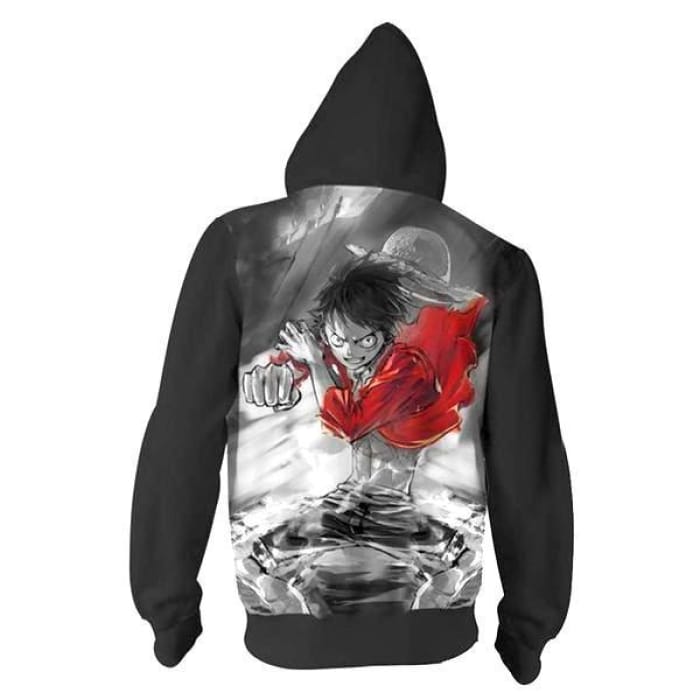 One Piece Hoodie <br> Luffy Gear 2 (Zip) - Cospicky