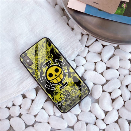 One Piece iPhone Case <br> Trafalgar Law Jolly Roger - Cospicky