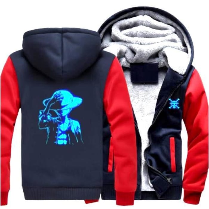 One Piece Jacket <br> Luffy LED (Red & Blue) - Cospicky
