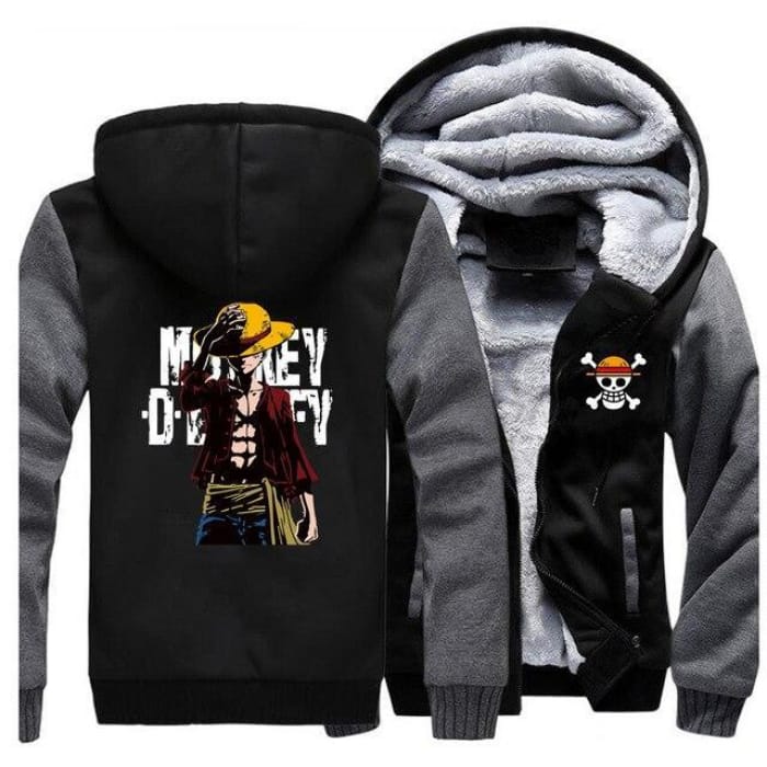 One Piece Jacket <br> Monkey D. Luffy (Black & Grey) - Cospicky