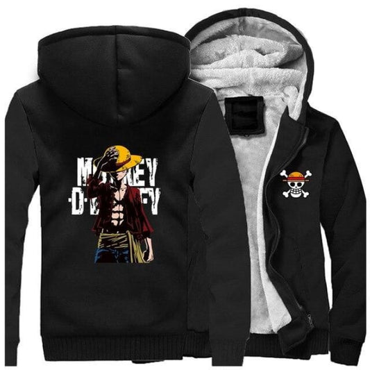 One Piece Jacket <br> Monkey D. Luffy (Black) - Cospicky