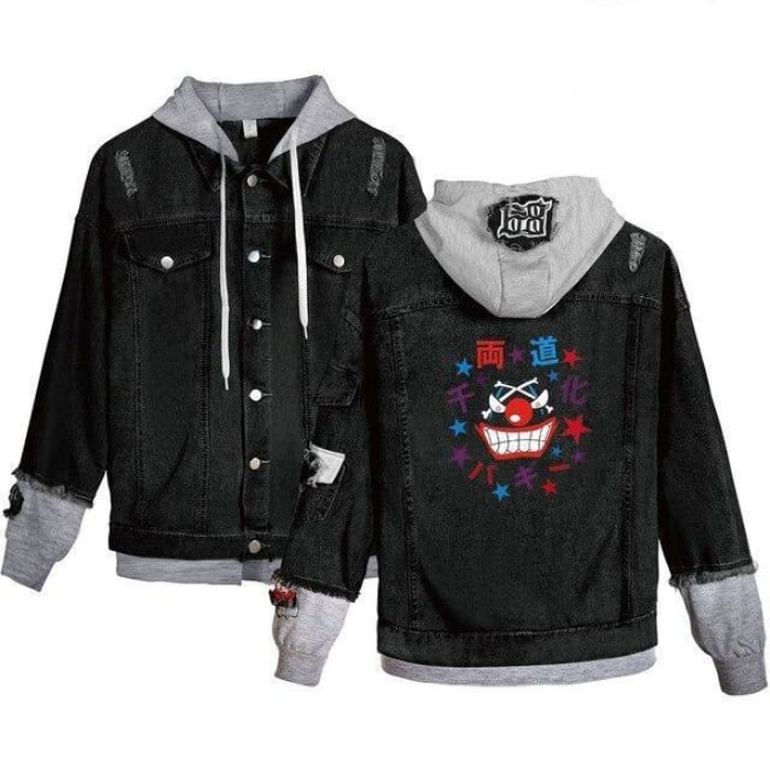 One Piece Jean Jacket <br> Buggy the Clown (Black) - Cospicky