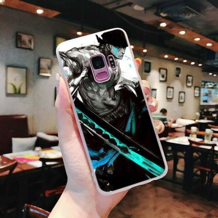 One Piece Phone Case Samsung <br> Zoro (Blue) - Cospicky