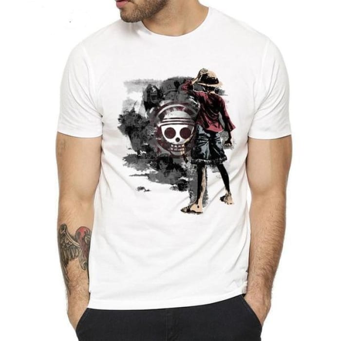 One Piece Shirt <br> Luffy Chinese Ink Style - Cospicky