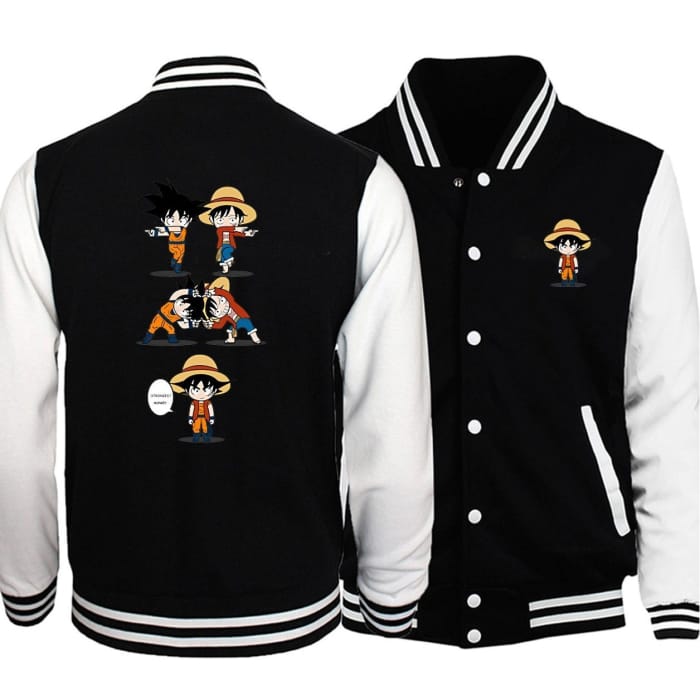 One Piece Varsity Jacket <br> Goku & Luffy Fusion - Cospicky