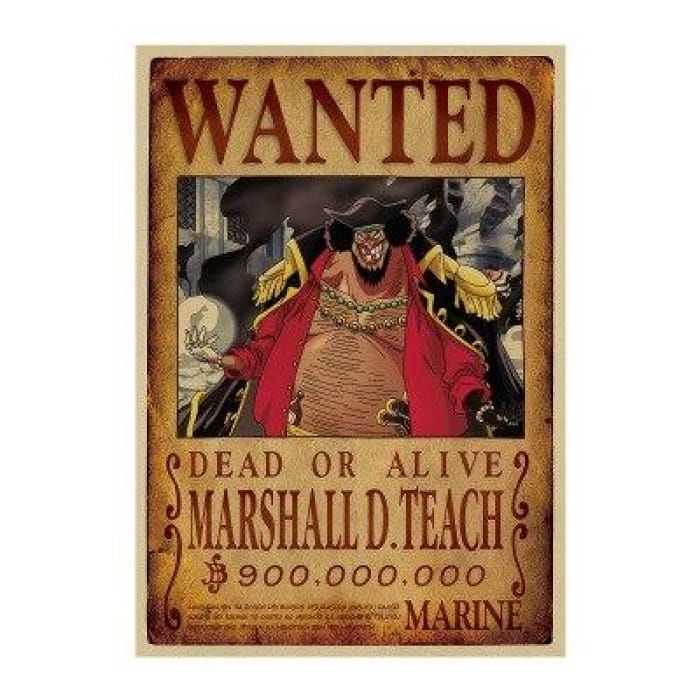 One Piece Wanted Poster <br> Blackbeard Bounty - Cospicky