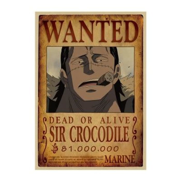 One Piece Wanted Poster <br> Crocodile Bounty - Cospicky
