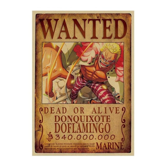 One Piece Wanted Poster <br> Doflamingo Bounty C15907 - Cospicky