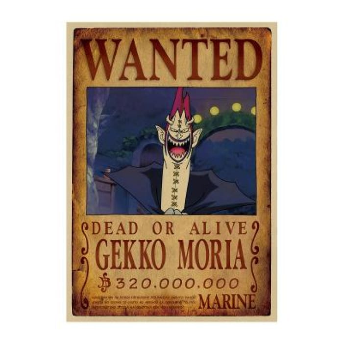 One Piece Wanted Poster <br> Gecko Moria Bounty - Cospicky