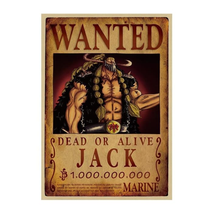 One Piece Wanted Poster <br> Jack Bounty - Cospicky