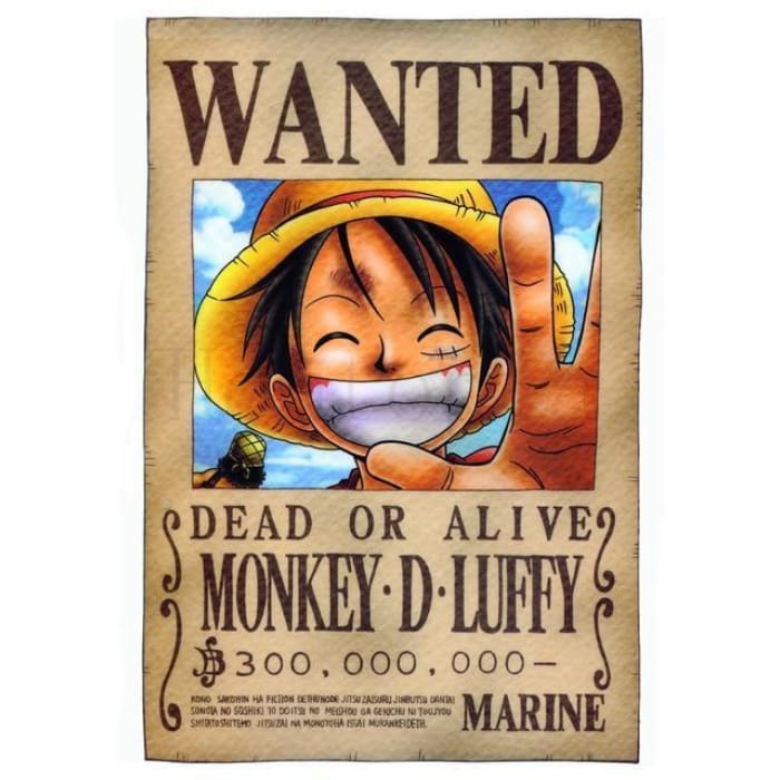 One Piece Wanted Poster <br> Monkey D. Luffy Bounty - Cospicky
