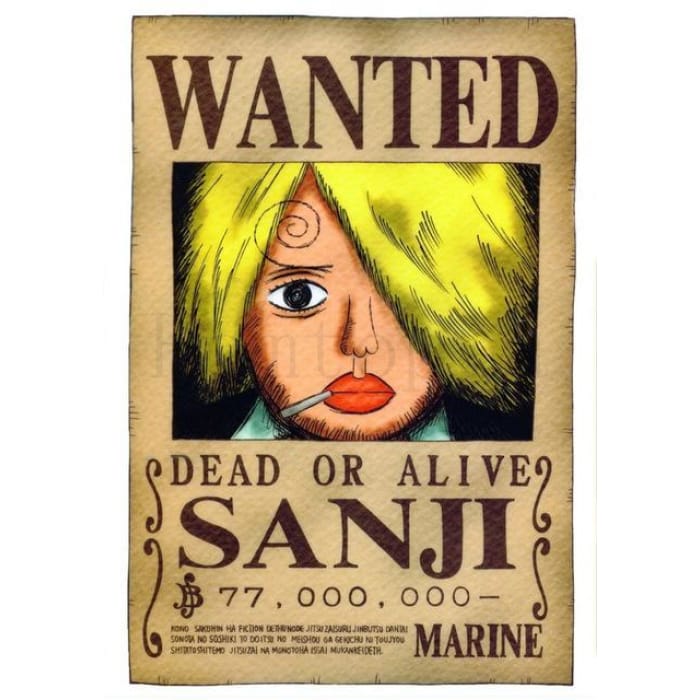 One Piece Wanted Poster <br> Sanji First Bounty - Cospicky