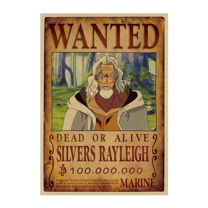 One Piece Wanted Poster <br> Silvers Rayleigh Bounty - Cospicky