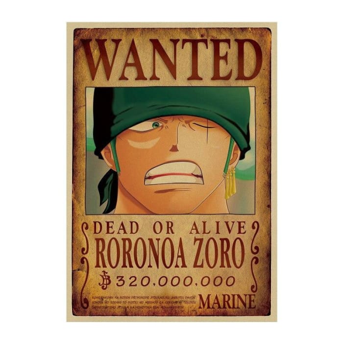 One Piece Wanted Poster <br> Zoro Bounty - Cospicky