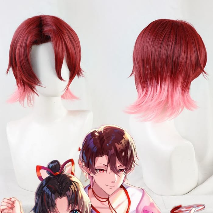 Onmyoji Kidomaru Gradient Red Cosplay Wig CC0069 - Cospicky