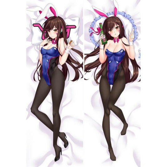 Overwatch D.VA Wearing Tights Dakimakura Life-sized Body Pillow Cover CP1811744 - Cospicky