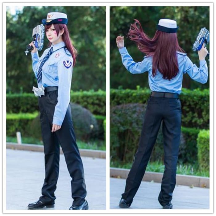 Overwatch DVA Policewoman Cosplay Uniform CP1710901 - Cospicky