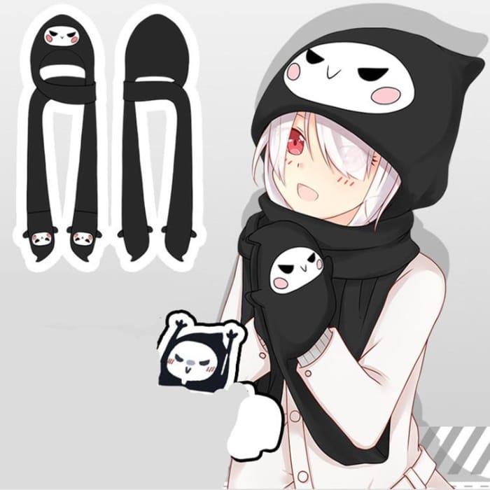 Overwatch Reaper Cute One Piece Hat-Scarf-Gloves CP168625 - Cospicky