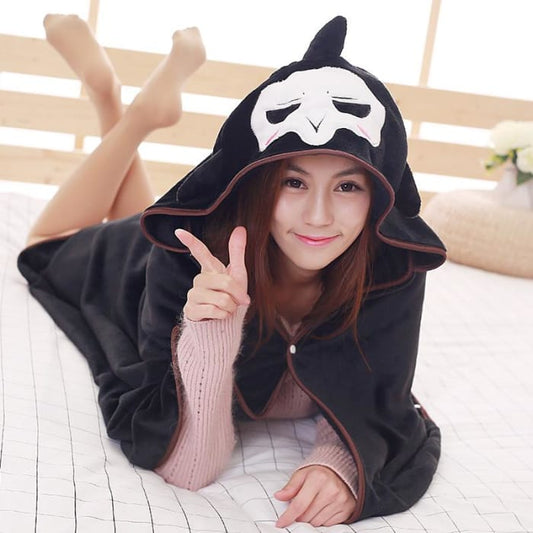 Overwatch Reaper Hoodie Cape Poncho Cloak CP179168 - Cospicky