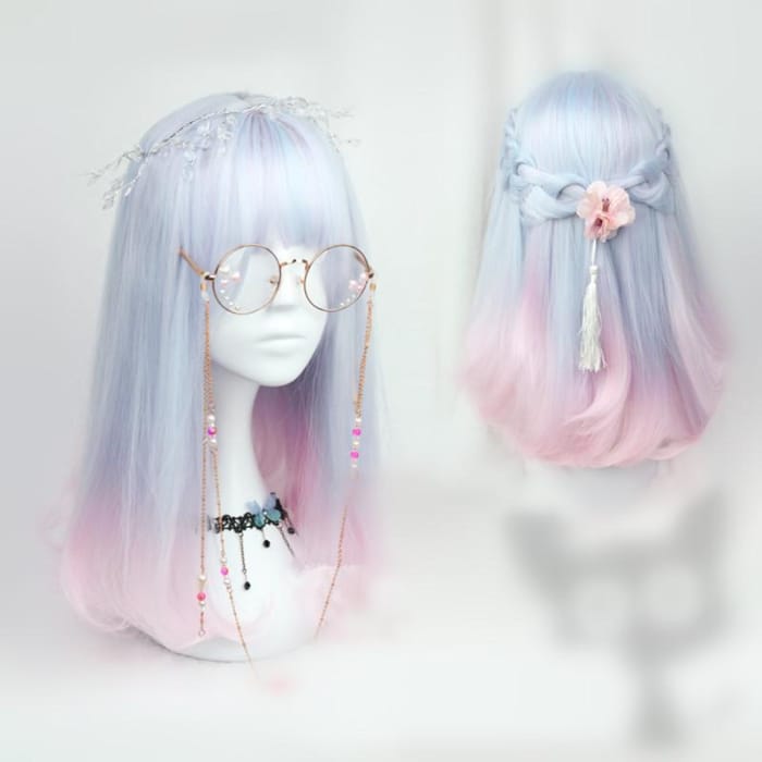 Pastel Blue Pink Mixed Wig CP165379 - Cospicky